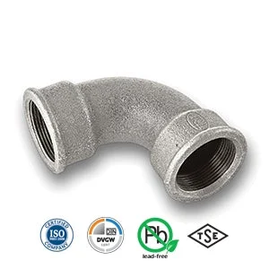 1 1/2" Galvanised FxF Short Bend Tube/Pipe Fitting EN10242