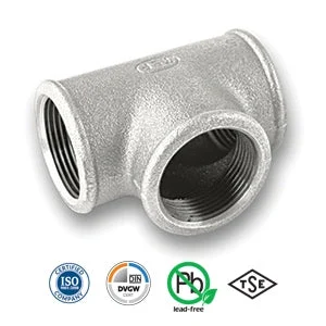 1" Galvanised Equal Tee Tube/Pipe Fitting EN10242