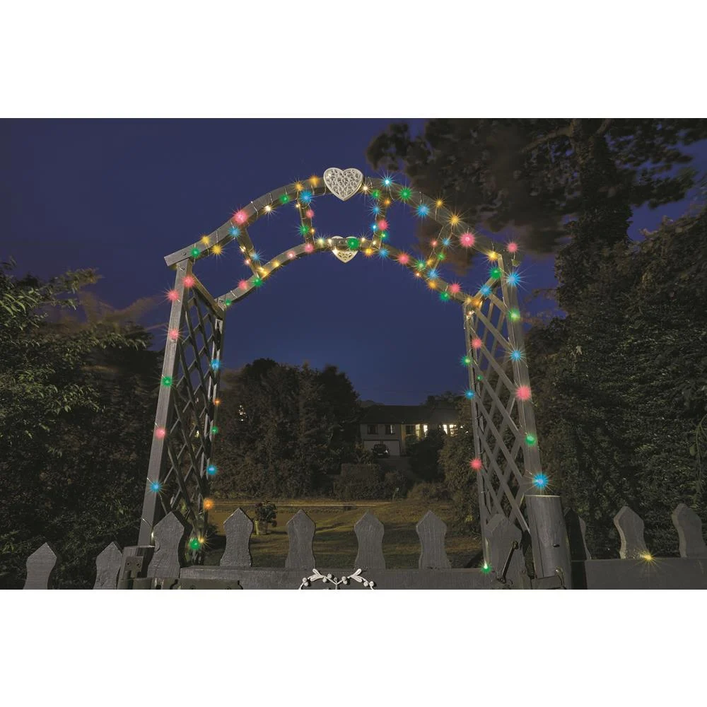 100 Multi Coloured Firefly Solar Strings