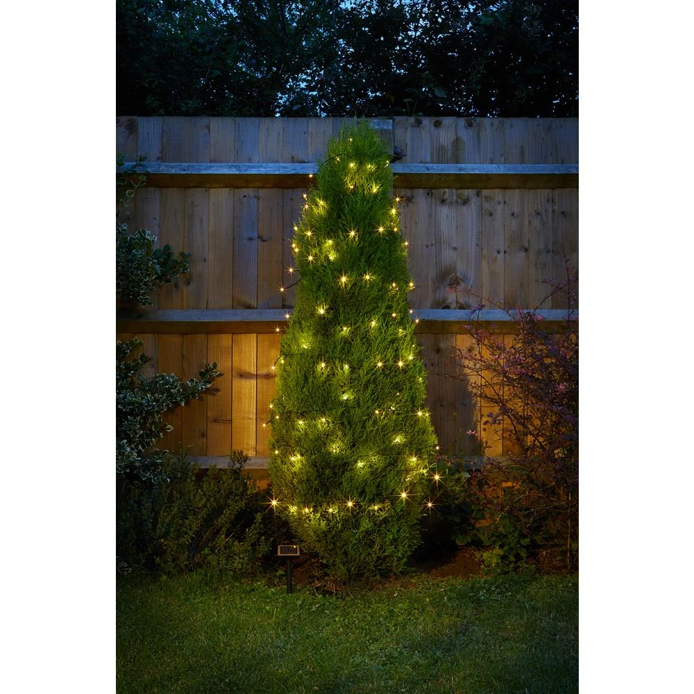 50 Warm White LED Solar String Lights