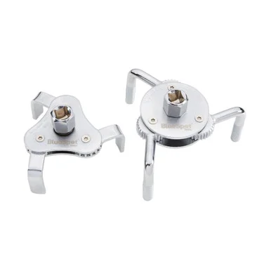 Blue Spot Tools 2 Pce Self Adjusting Oil Filter Wrench (63-120mm)
