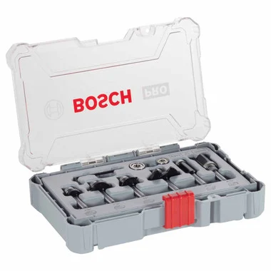 Bosch 2607017470 Router Bit Set Trim & Edging 1/4" Shank (6 Pieces)