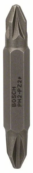 Bosch double ended bit set PH2; PZ2; 45 mm 2607001743