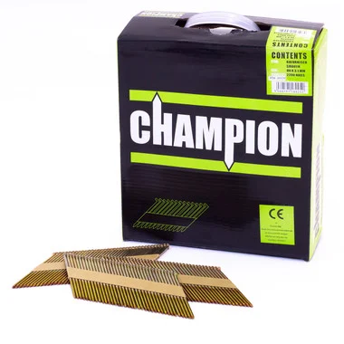 Champion 1st Fix 2.8 x 63mm Electro Galvanised Annular Ring Nails 3300 (No Fuel Cells)