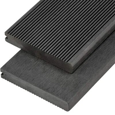 Cladco WPC Reversible Composite Bullnose Decking Board 150mm x 25mm x 4m - All Colours