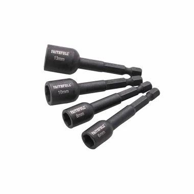 Faithfull XMS25NUTD4 Impact Nut Driver Set (4 Pieces)