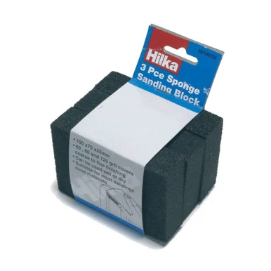 Hilka 3pce Sponge Sanding Block