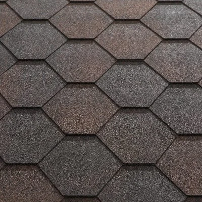 Jazzy Hexagonal Bitumen Roof Shingles - (3m2 Pack)