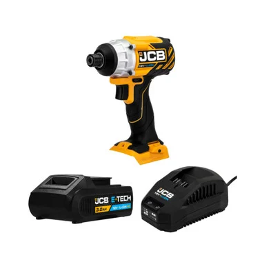 JCB 21-18BLID-3CX-B 18V 180Nm Brushless Impact Driver with 1x 3.0Ah Battery