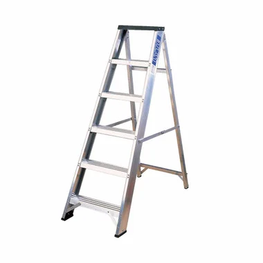 Lyte NBSBB6 EN131-2 Professional Swingback Stepladder With Tool Tray 6 Tread