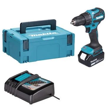 Makita DHP490STJ LXT Combi Drill Kit with 1× 5.0Ah Batteries, Charger & Makpac Case