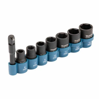 Makita E-12289 Impact Socket Set 1/4" Sq (8 Pieces)