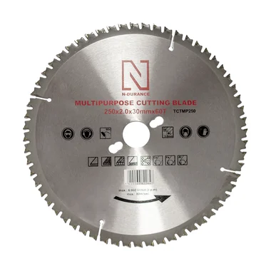 N-Durance TCTMP250 Multi Purpose TCT Saw Blade 250 x 30mm 60T
