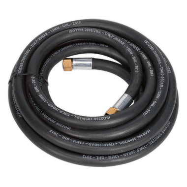 Sealey AH5R/12 Air Hose 5m x Ø13mm with 1/2"BSP Unions Extra-Heavy-Duty
