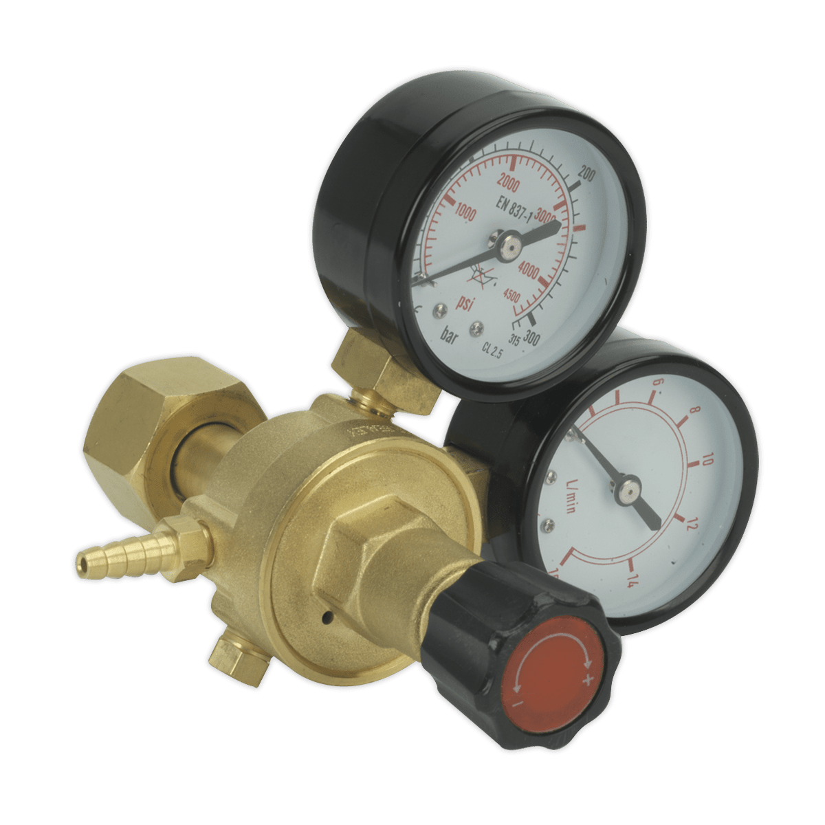 Sealey REG/MT MIG Gas Regulator 2 Gauge Industrial