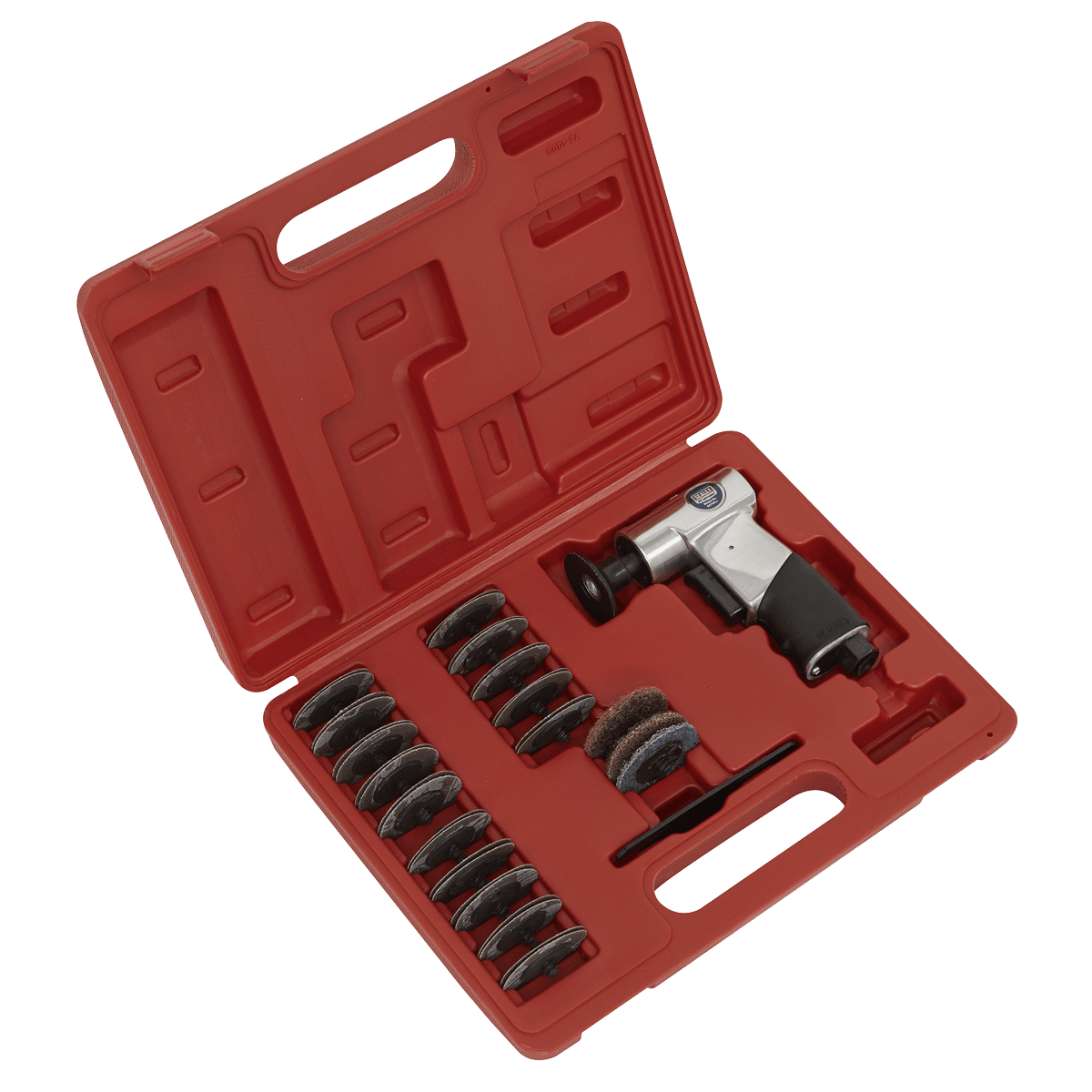 Sealey SA720 Air Mini Sander Kit 50mm 35pc