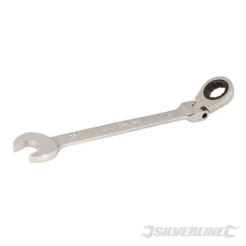 Silverline Flexible Head Ratchet Spanner 21mm - 589698