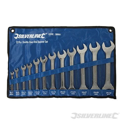 Silverline Open Ended Spanner Set 12pce 6 - 32mm - 380681