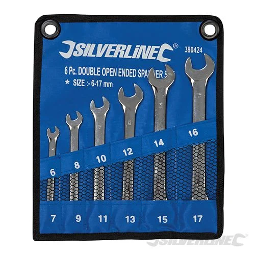 Silverline Open-Ended Spanner Set 6pce 6 - 17mm - 380424