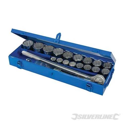 Silverline Socket Set 3/4" Drive Metric 21pce 21pce - 633663