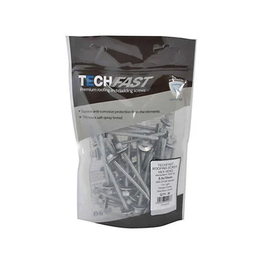 TechFast 5.5 x 70mm Roofing Screw - Light section TFHL5570 (50 Pack)