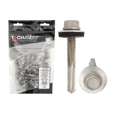 TechFast 5.5 x 80mm Roofing Screw - Heavy Section TFHH5580 (50 Pack)