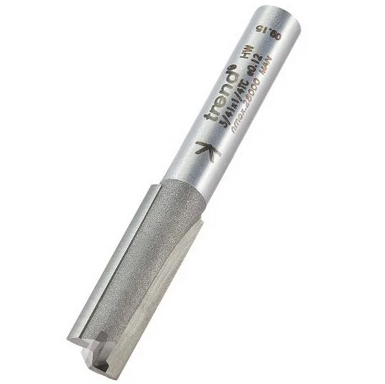 TREND 3/41X1/4TC TWO FLUTE CUTTER 8MM DIAMETER