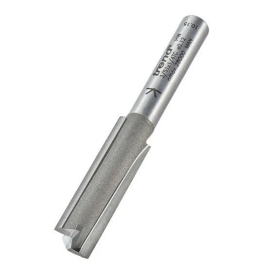 TREND 3/51X1/4TC TWO FLUTE CUTTER 1/4 INCH SHANK 9.5MM DIAMETER X 32MM