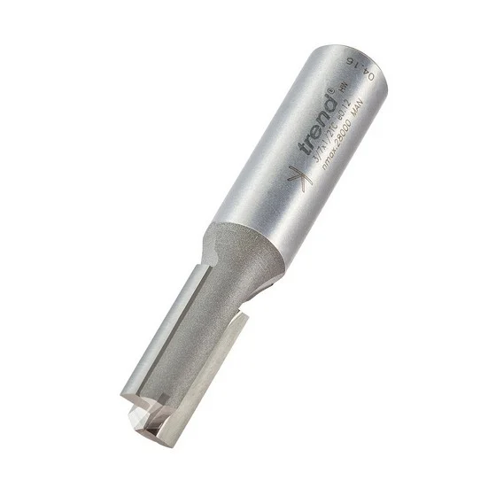 TREND 3/7X1/2TC TWO FLUTE CUTTER 1/2 INCH SHANK 11MM DIAMETER X 25MM